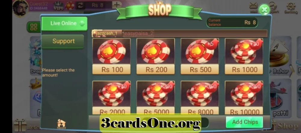 Updates mockup showing recent version notes and planned features for 3 Card King