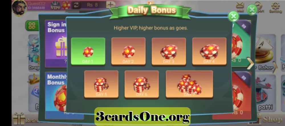 System requirements graphic showing minimum and recommended specs for 3 Card King